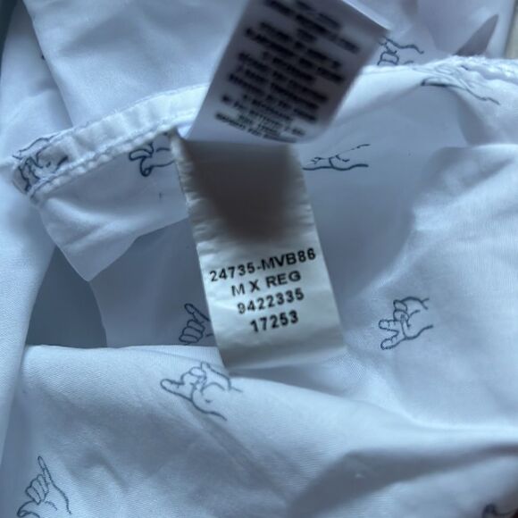 BONOBOS SHIRT, button Down, Hang loose print Size M Slim Fit - Picture 7 of 7